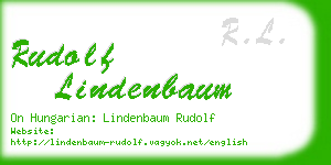 rudolf lindenbaum business card